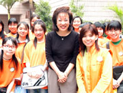 Dr. Rosanna Wong with Youngsters