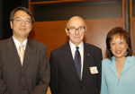 ( from left to right ) Mr. Paul Tang, JP, Mr. George Stokes, MBE, Dr. Rosanna Wong